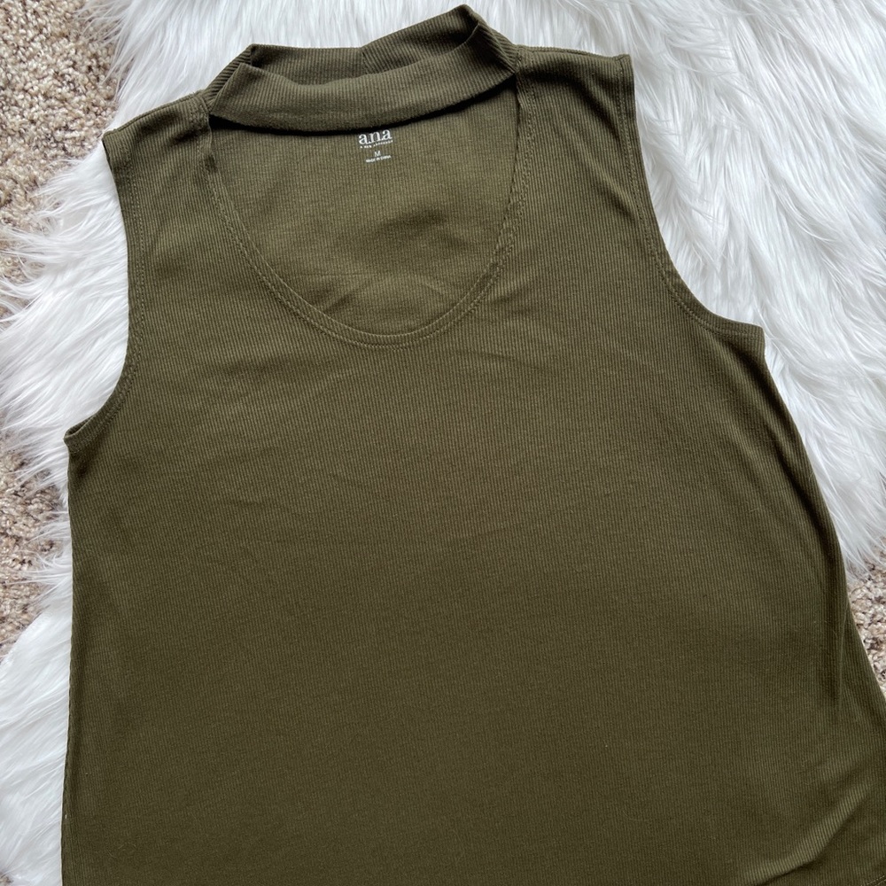 Choker Neck Knit Tank